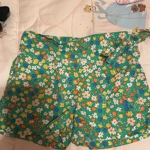Bisby Floral Green girls Shorts